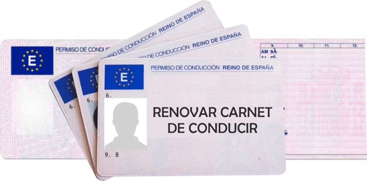 Cómo renovar el carnet de conducir o permiso de conducción.