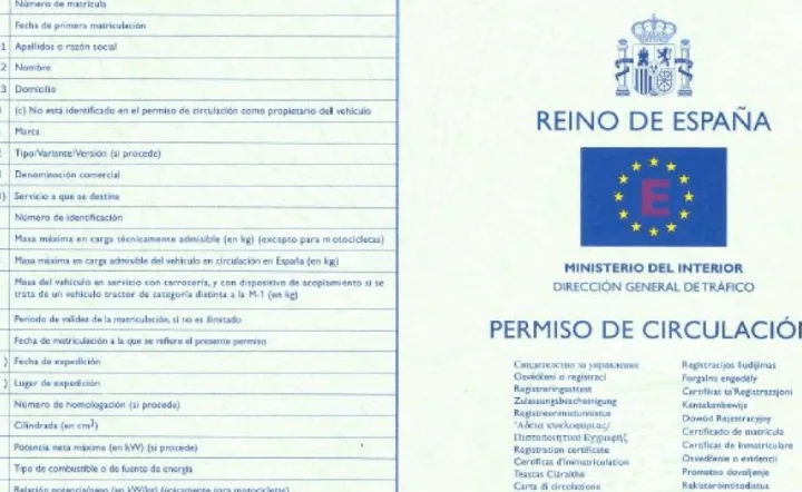 permiso de circulacion vehiculo