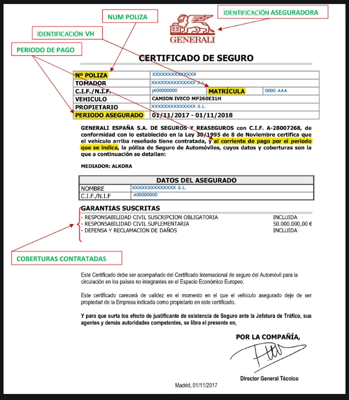 recibo poliza anterior