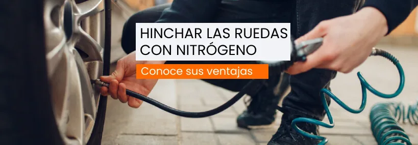 hinchar las ruedas con nitrogeno