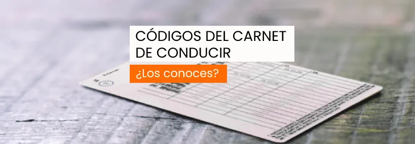 Códigos del carnet de conducir, ¿los conoces?