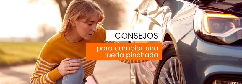 como cambiar rueda pinchada coche